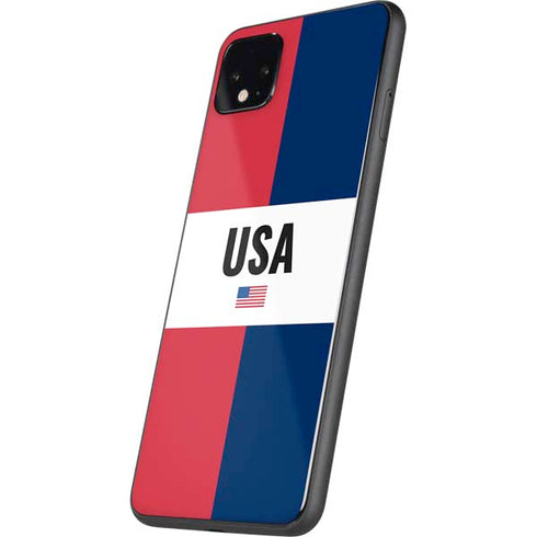 American Flag Color Block Google Pixel 4 XL Skin